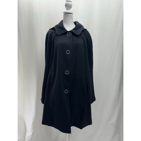 London Fog Collection Black Trench Jacket XL - Picture 1 of 7
